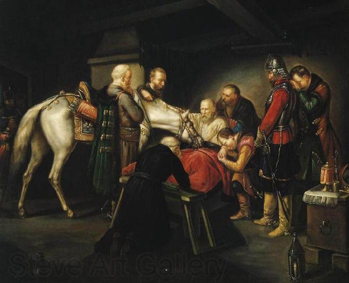 unknow artist The Death of Czarniecki. Norge oil painting art